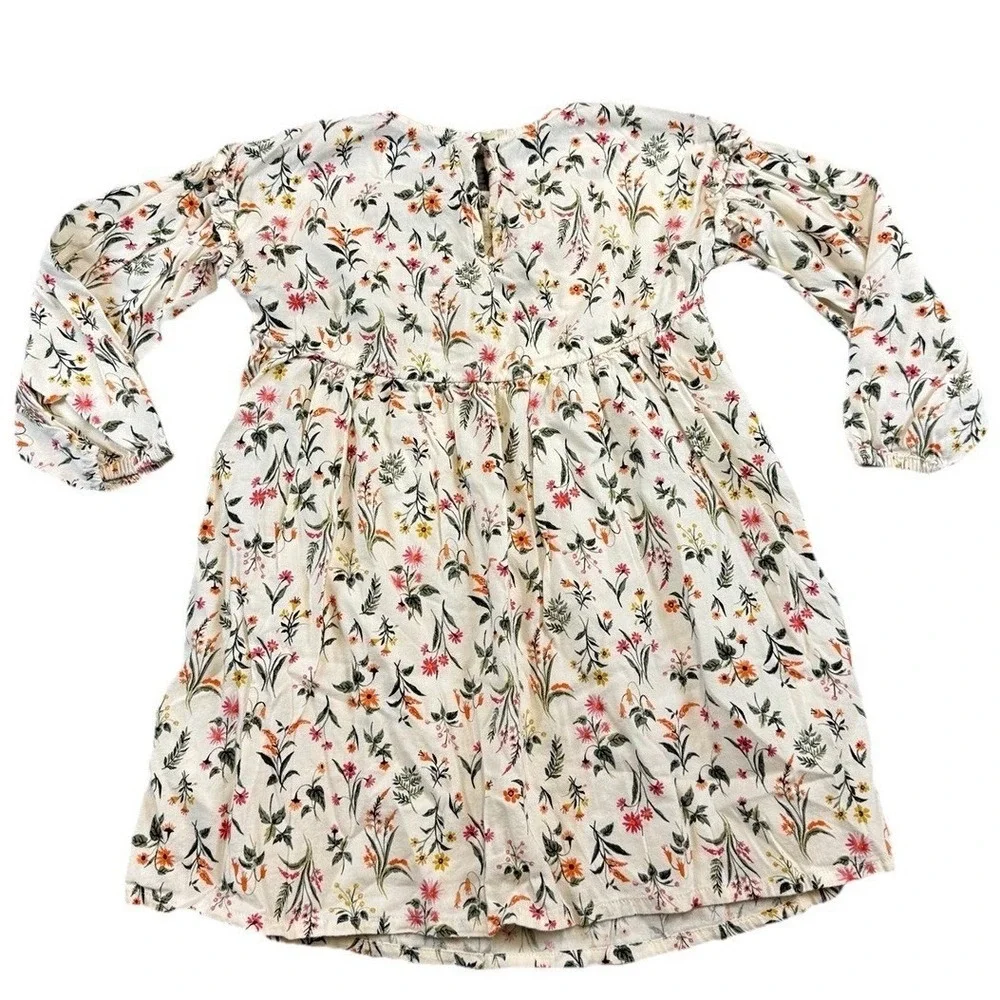 Old Navy Toddler Girl Floral Long Sleeve Swing Dress Sz 4T Preppy Boho Girlycore